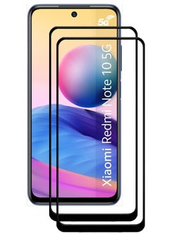 Buy 2 Pieces Antistatic ESD Dustproof Premium Quality High Definition Tempered Glass Screen Protector Designed For Xiaomi Redmi Note 10 5G in UAE