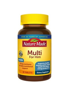 اشتري Multivitamin For Him with No Iron, Men's Daily Nutritional Support, 90 Tablets, 90 Day Supply في الامارات