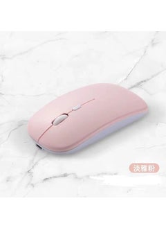 اشتري Bluetooth Keyboard Mouse Combo for iPad 10.2 Samsung Xiaomi Huawei Pink Bluetooth rechargeable mouse في السعودية