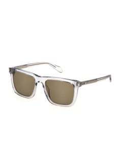 اشتري Men's Square Shape  Acetate Sunglasses SJC035 5406A7 - Lens Size: 54 Mm - Shiny Transp. Grey في الامارات