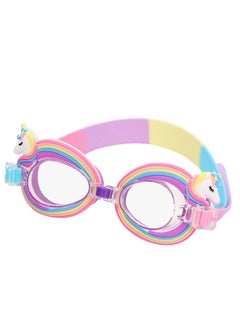 Buy Kids Swimming Goggles for 3-15 Years Old, Unicorn Swimming Goggles for Kids, UV and Anti-Fog Kids Swimming Goggles, Adjustable Straps, Flexible Nose Bridge Design in UAE