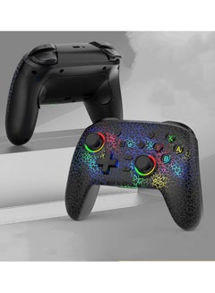 Buy New Switch PRO Wireless Game Controller Bluetooth Six Axis Tactile Dual Vibration Macro Programming With RGB Light Effect in Saudi Arabia
