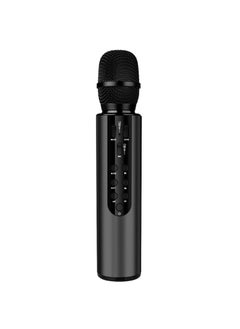 Buy Karaoke Microphone Handheld Wireless Bluetooth Microphone Built-in Dual Speaker Wireless MIC with Speaker Singing Machine for Home Birthday Party Gift for Kids and Adults (Black) in UAE