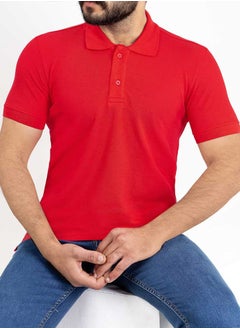 Buy Men's Polo T-shirt - red in Egypt