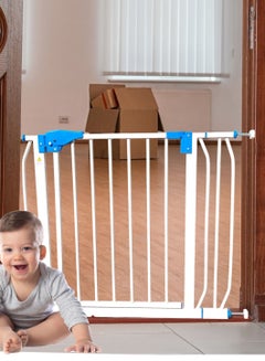 Buy Baby Safety Gate 87 To 96 Cm, Auto Close Double Locking Fence For Toddlers Pets Suitable For Stairs Kitchen, Balcony in UAE