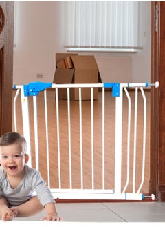 Buy Baby Safety Gate 87 To 96 Cm, Auto Close Double Locking Fence For Toddlers Pets Suitable For Stairs Kitchen, Balcony in UAE