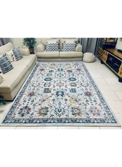 Buy Handpicked Furniture Vintage Multi-Coloured Rug, Ultra Soft Area Carpets For Bed Room, Living Room, And Dining Room, Antislip Floor Carpets, Easy To Clean, Polypropylene, Rectangle in UAE