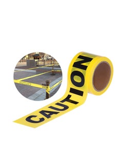 Buy Caution Black Lettering, Yellow Background, Color Warning Message, Tape Length 25 Meters, Width 4.8cm in Saudi Arabia