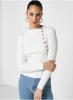 Buy Button Front  Sweater in Saudi Arabia