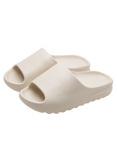 Buy Coconut Slippers Home Bathroom Bath Non-slip Slippers White in Saudi Arabia