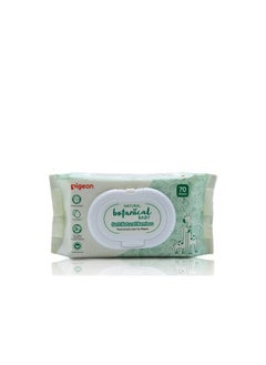 اشتري Pigeon Natural Botanical Baby Wipes, 70 Count في الامارات