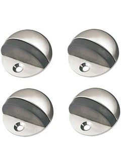 Buy Stainless Stee Half Round Door Stopper With Rubber Bumper Door Retainer Pack Of 4 Pack Of 1 in UAE