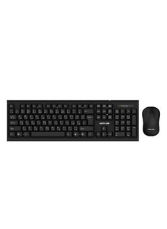 اشتري Wireless keyboard Square Type and Wireless ABS Mouse 1200DPI- Black في الامارات