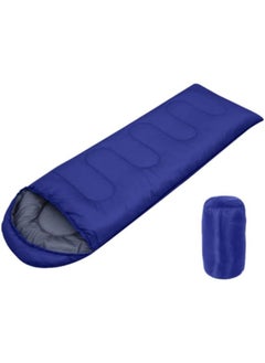 اشتري Sleeping Bags Camping with Compression Sack, Ultralight Backpacking Sleeping Bags with Zipper, Suitable for Warm & Cold Weather for Hiking, Traveling, Outdoor Adventure Blue في الامارات