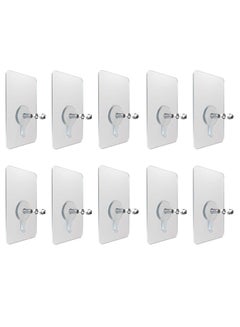 Buy Self Adhesive Wall Hooks Screw Alternatives 10 Pieces in Egypt