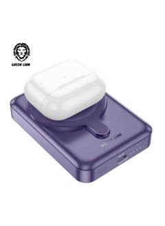 Buy Green Lion 3 in 1 Magsafe Power Bank 10000mAh PD 20W - Purple in UAE