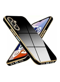 Buy Chrome Back Cover With Golden Frame For Samsung Galaxy A15- Black in Egypt