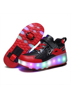 Buy Adult Two-wheel Charging Roller Skating Shoes Can Be USB Charged in Saudi Arabia