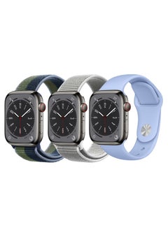 Buy 3pcs Watchband Replacement for Apple Watch 49/45/44/42mm Series 8/7/6/5/4/SE in UAE