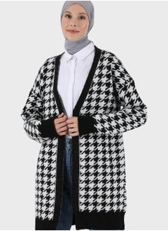 Buy Knitted Printed Cardigan in UAE