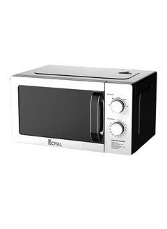 Buy Manual Microwave Oven 20 Liters, 700 Watts, 5 Power Leves, 35 min Timer, Child Safety-Lock, Cooking End Signal, Easy Pull Chrome Handle, Grey, RA-20XM3 in Saudi Arabia