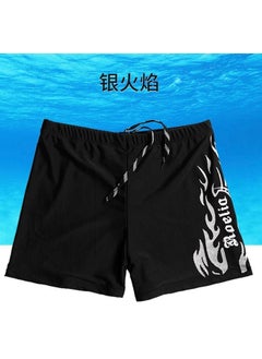 Buy Plus Size Swim Boxer Shorts White in Saudi Arabia