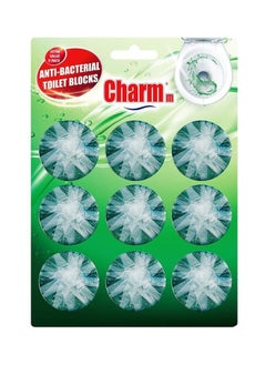 Buy Anti-Bacterial Toilet Block 9x40g Green in UAE