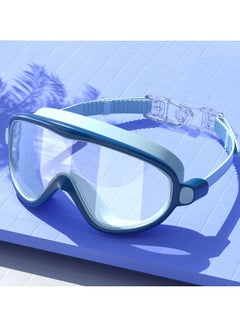 Buy Children's Swimming Goggles Large Frame Anti-Fog Diving Goggles Transparent HD Swimming Goggles Can Be Freely Adjusted With Soft Mirror Band in Saudi Arabia