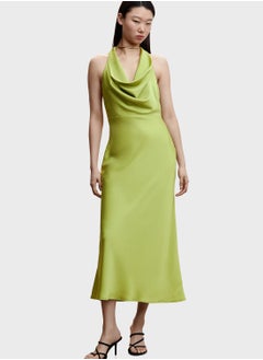 Buy Cowl Neck Satin Dress in UAE