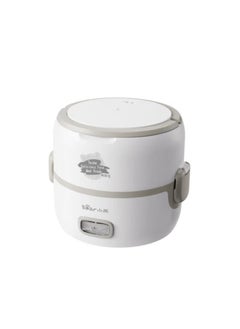 Buy Bear DFH-B14S3 1.3L Electric Lunch Box White Stainless Steel White in UAE