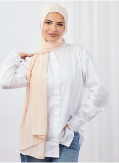 اشتري Crepe Chiffon Latte Beige For Women في مصر