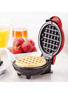 Buy Mini Round Waffle Maker with Non-Stick Coating, Classic Design Waffle Maker, Classic Wafer Maker for Home and Kids Birthday in Egypt