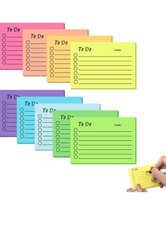 Buy to Do List Sticky Notes 9 Pack, Self-Stick Sticky Notes, Colorful Sticky Notes Pad with Lines, Do List Notepads for School Office Meeting Home Plan Reminder Stationery Supplies(450 Sheets) in Saudi Arabia