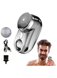 Buy Mini Shaver Portable Electric Shaver Electric Razor for Men with LED Display and Suspension Hole Men's USB Rechargeable Shaver Lightweight Pocket Shaver for Home Car Travel in Saudi Arabia