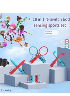 Buy 18 in 1 Sports Gaming Accessories Kit For Nintendo Switch OLED/LITE in Saudi Arabia