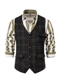 اشتري New Retro Lapel Suit Vest في الامارات