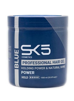 Buy Blue Hair Gel For Strong Hold and Natural Shine 1000 ML in Saudi Arabia