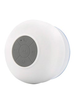 Buy Mini Portable Waterproof Bluetooth 3.0 Speaker White in Saudi Arabia