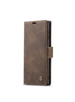 Buy Samsung Galaxy S24 Ultra Case Wallet, for Samsung Galaxy S24 Ultra Wallet Case Book Folding Flip Folio Case with Magnetic Kickstand Card Slots Protective Cover - Coffee in Egypt