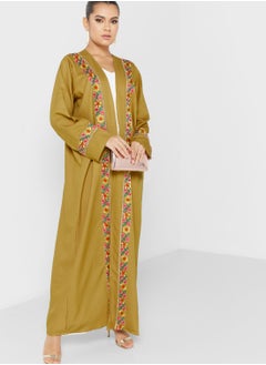 Buy Embroidered Open Abaya in Saudi Arabia