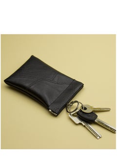 Buy 1 Piece Squeeze Coin Pouch PU Leather Coin Purse Change Holder Key Chain for men & women mini headphone bag in UAE