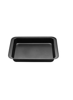 Buy Nonstick Deep Tray, Black 32*22*4 cm in UAE