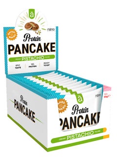 Buy Nano Supps Epic Taste Creamy Pistachio Filling Protein Pancake 50g 12 Unit x 1 Box in UAE