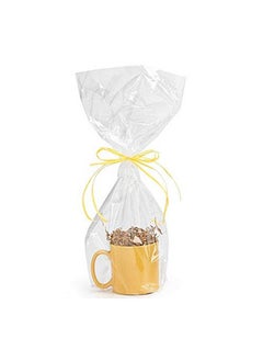 اشتري 10 Pack Bopp Clear Cello Cellophane Bags Gift Basket Package Flat Gift Bags Bopp Bags (Flat 9 X 20) في الامارات