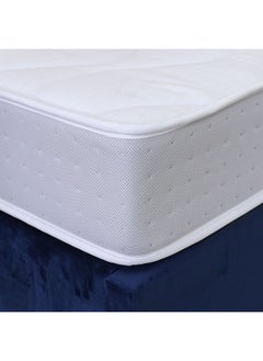 اشتري Ergo Bonnel Spring Mattress Foam Encased Medium Firm Feel Double Mattress Spine Balance For Pressure Relief L 200x120 25 cm Thickness White في الامارات