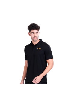 اشتري LINING POLO-T-SHIRT- (BLACK) (ATST997-1-L) في الامارات