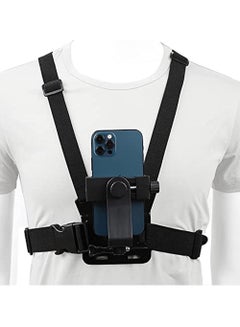 اشتري Mobile Phone Chest Mount Harness Strap Holder Cell Phone Clip Action Camera Pov For Samsung Iphone Plus Etc في الامارات