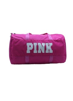 اشتري Gym bag for women, Oxford cloth “Pink” letter bag, large capacity crossbody bag, sports duffle bag, shoulder bag for training, travel and yoga, pink, 25 L, by SportQ في مصر