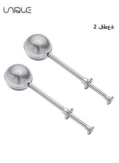 Buy 2 Pcs Tea Ball Infusers, Long-Handle Tea Strainer Stainless Steel for Loose Leaf Tea Spices and Seasonings in Office or Travelling in UAE