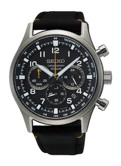 Buy Chronograph 10Bar Black Dial Nylon Strap Men's Watch SSB449P1 in UAE